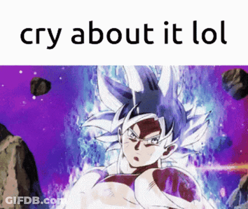Person Saying Cry About It LOL GIF