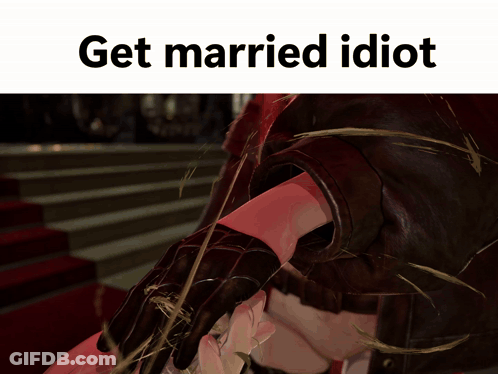 Person Saying Get Married Idiot GIF
