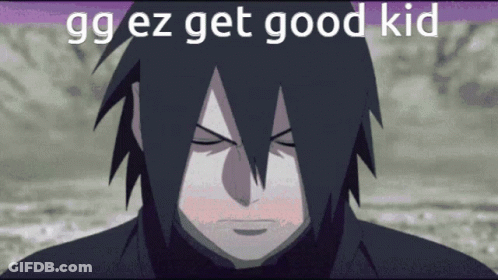 Person Saying GG EZ Get Good Kid GIF