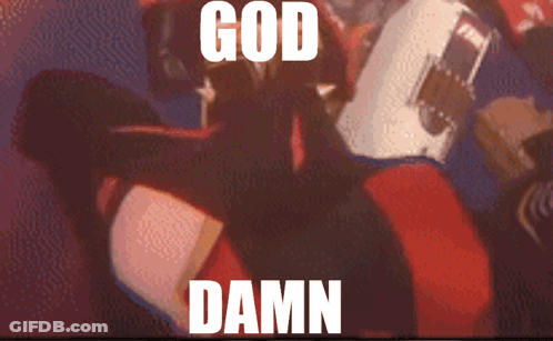 Person Saying God Damn GIF