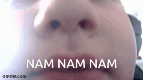 Person Saying Nam Nam Nam GIF