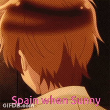 Person Saying Spain When Sunny GIF