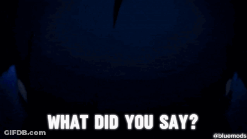 Person Saying What Did You Say GIF