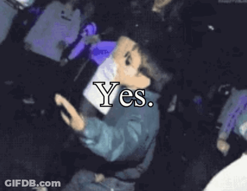 Person Saying Yes GIF