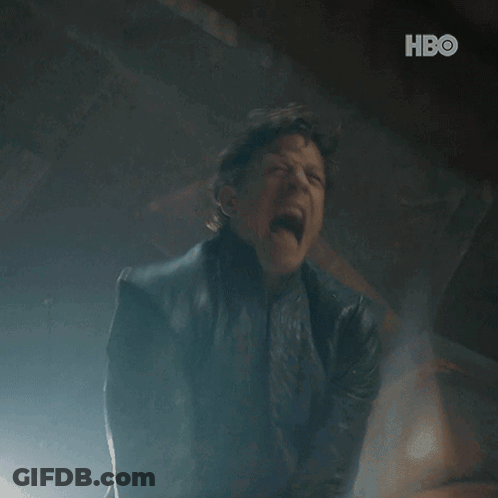 Person Screaming With HBO GIF