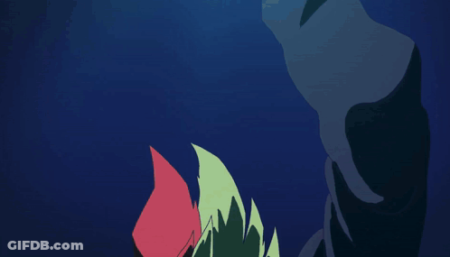 Person Silhouette With Green Leaf GIF