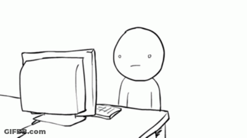 Person Sitting At Computer Asking Seriously GIF