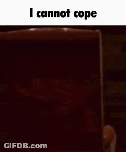 Person Sitting In Chair Saying I Cannot Cope GIF