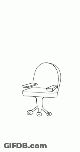 Person Sitting In Wheeled Chair GIF