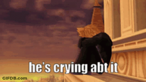 Person Sitting On Balcony He's Crying Abt It GIF