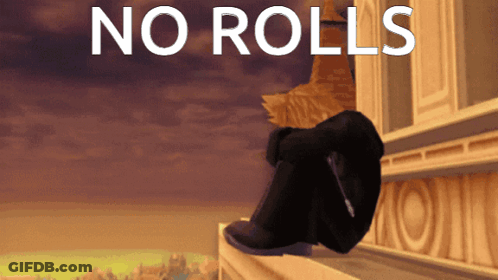 Person Sitting On Balcony Saying No Rolls GIF