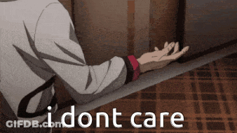 Person Sitting On Bench Saying I Dont Care GIF