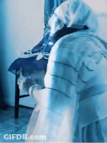 Person Sitting With Cat On Lap GIF