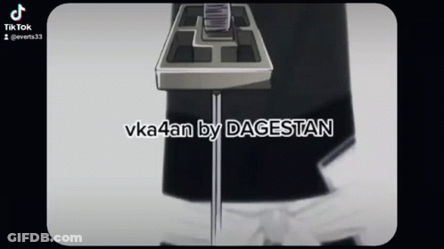 Person Standing At Microphone Saying Vka 4An By Dagestan GIF