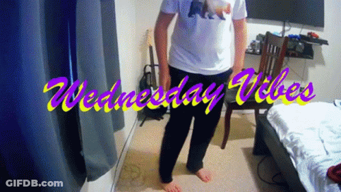 Person Standing In Bedroom Wednesday Vibes GIF