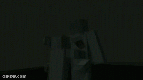 Person Standing In Dark Room GIF
