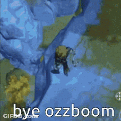 Person Standing In Field Saying Bye Ozzboom GIF