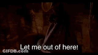 Person Standing In Front Of Fire Saying Let Me Out Of Here GIF