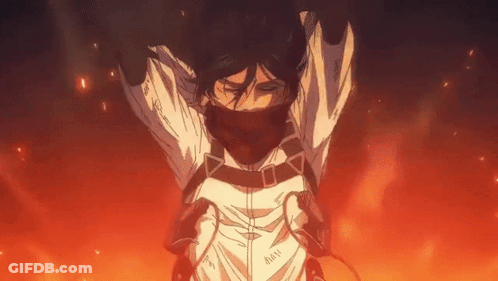 Person Standing In Front Of Fire With Arms Outstretched And Scarf GIF