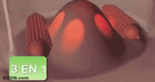 Person Standing In Front Of Red Sign Saying I'm A Ghost GIF