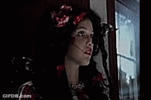 Person Standing In Front Of Window With Face Covered In Liquid GIF