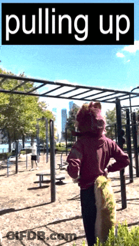 Person Standing In Park Poster GIF