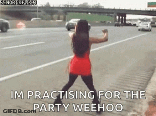 Person Standing In Snow With Twerks For Me Sign GIF
