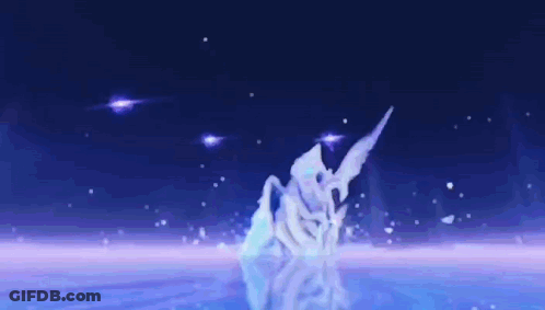 Person Standing In Water With Arms Outstretched GIF
