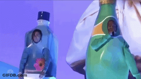 Person Standing Next To Water Bottle GIF