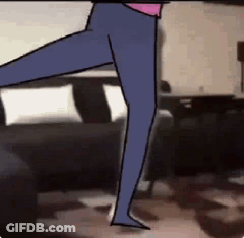 Person Standing On One Leg In Living Room GIF