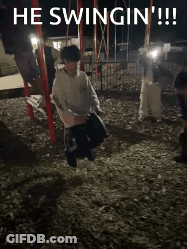 Person Swinging He Swingin GIF