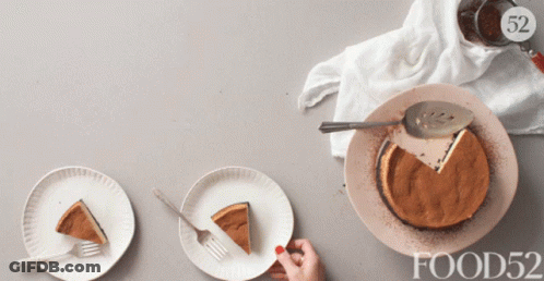 Person Taking Cake Slice From Food52 Plate GIF