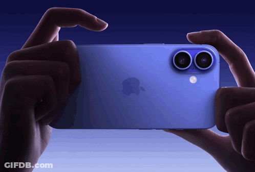 Person Taking Picture Of Purple IPhone GIF