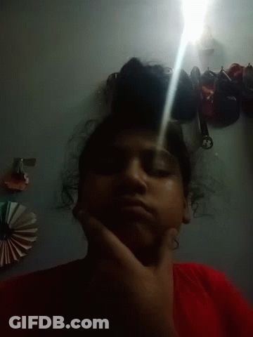 Person Taking Selfie With Flashlight GIF