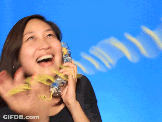 Person Talking So Lively On Phone GIF