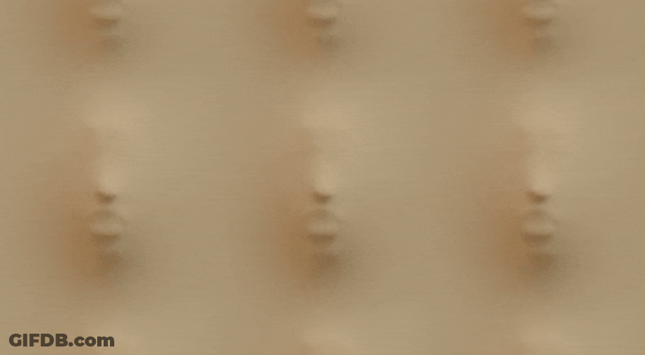 Person Talking Underneath Elastic Wall GIF
