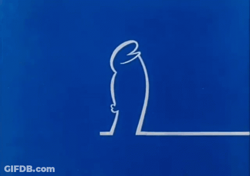 Person Thumbs Down Line Drawing GIF