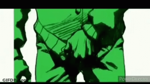 Person Torso Green And Black Background GIF