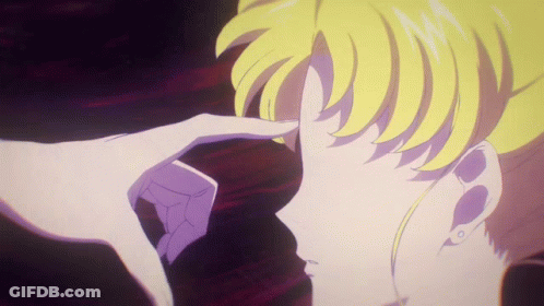 Person Touching Another's Face GIF