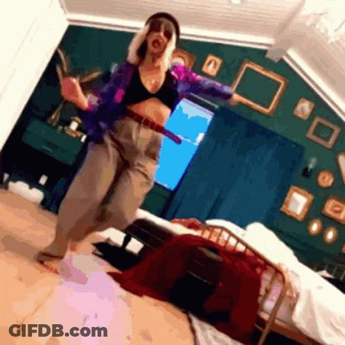 Person Touching Another's Head GIF