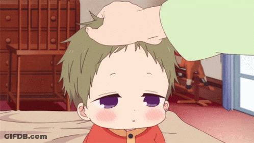 Person Touching Baby's Head GIF