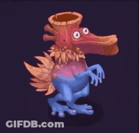 Person Touching Four-Faced Cartoon GIF