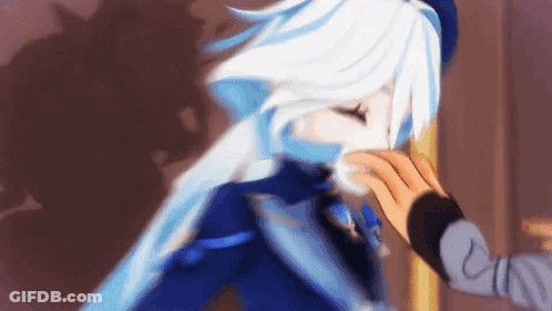 Person Touching Girl's Face GIF