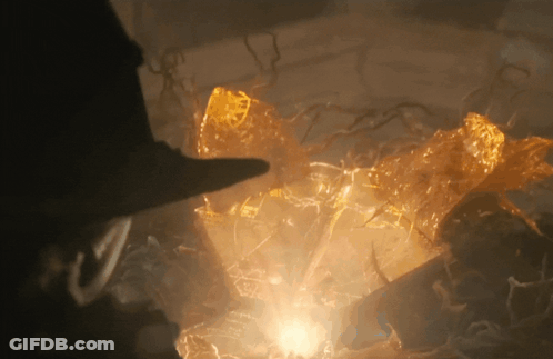 Person Touching Glowing Object GIF