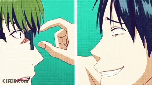 Person Touching Nose And Making Face GIF