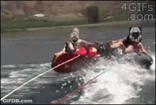 Person Towed By Boat 4Gifs.com GIF
