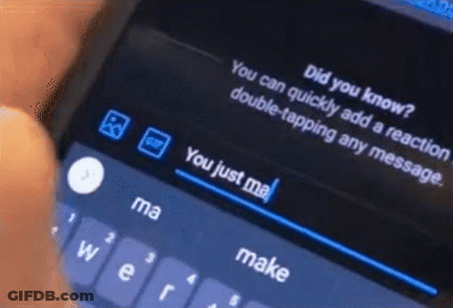 Person Typing Did You Know On Cell Phone GIF