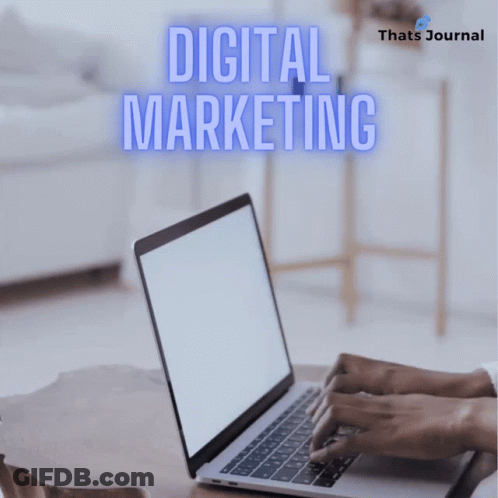Person Typing On Laptop Digital Marketing GIF