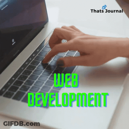Person Typing On Laptop Web Development GIF