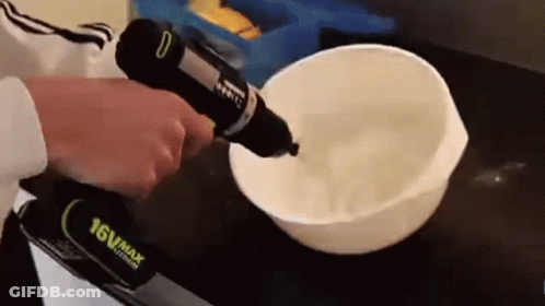 Person Using Drill With 16Vmax Battery GIF
